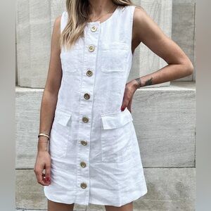J.crew Button-front Shift Dress
